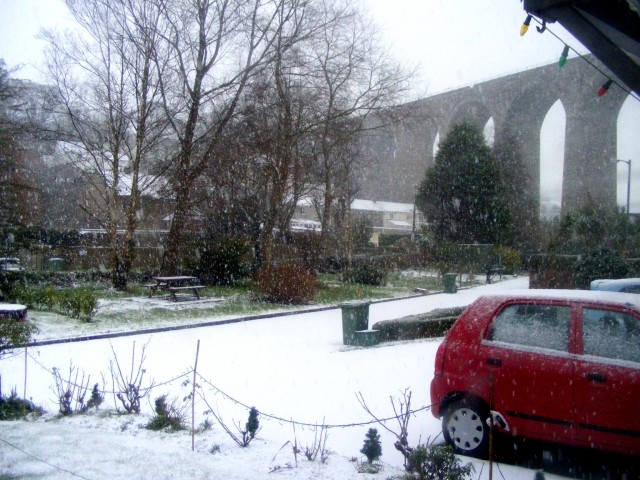 Snowing in Angarrack - 2010